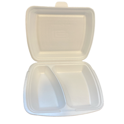 ASSIETTE A EMPORTER 2 COMPARTIMENTS X50 PCS