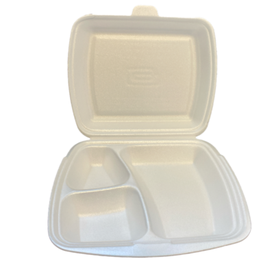 ASSIETTE A EMPORTER 3 COMPARTIMENTS X50 PCS