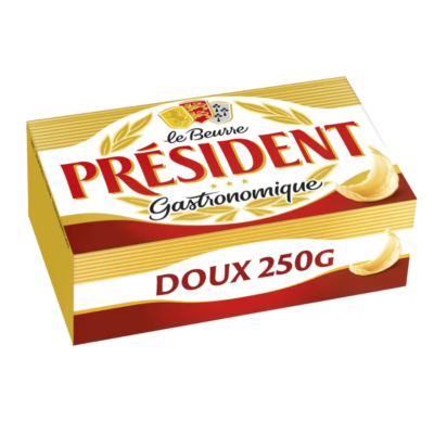 beurre president BEURRE DOUX PRESIDENT 250GR