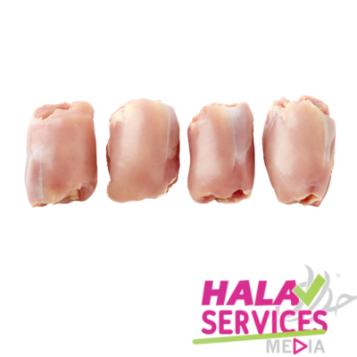 CUISSE DE POULET DÉSOSSÉE SANS  PEAU BARQUETTE HALAL SERVICE  *1KG