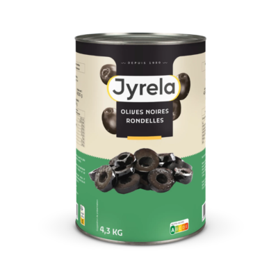 OLIVES NOIRES RONDELLES 4.3Kg